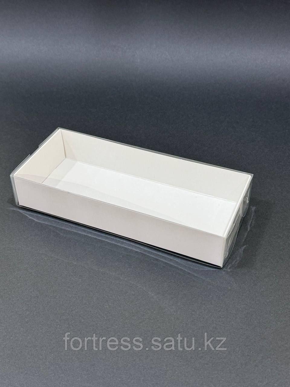 Коробка с прозрачной крышкой 19,5*8*3,5см, дно белая - фото 2 - id-p90218856