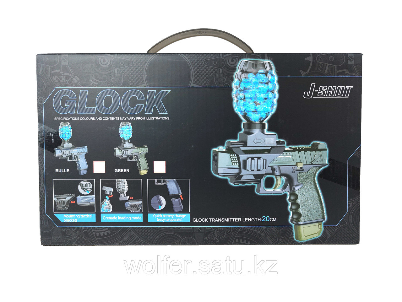 Пистолет Glock J-shot Орбиз / зеленый - фото 6 - id-p116635770
