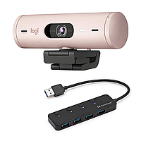 LOGITECH BRIO 500 Full HD Webcam - ROSE - USB