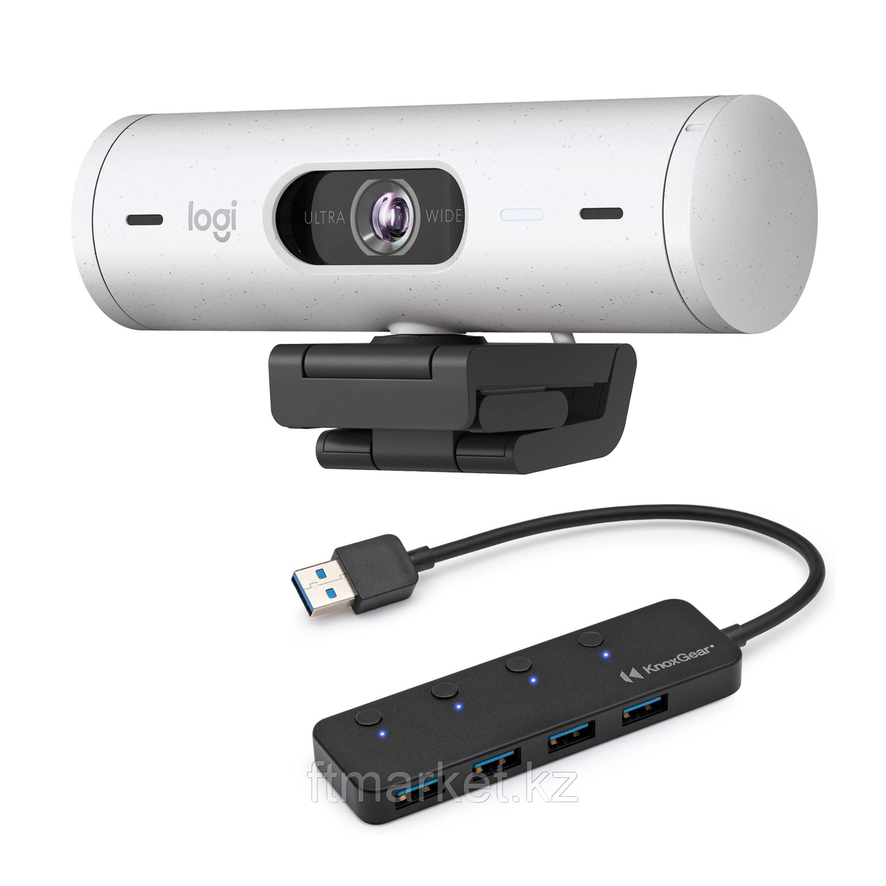 LOGITECH BRIO 500 Full HD Webcam - OFF-WHITE - USB-C, фото 1