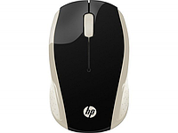 Оптическая беспроводная мышь HP 2HU83AA, 200 Silk Gold, 1000 dpi, USB, 2.4 ГГц, золотистый