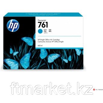 Картридж HP CM994A, №761, 400 мл, для HP Designjet T7100(CQ105A), голубой, фото 1