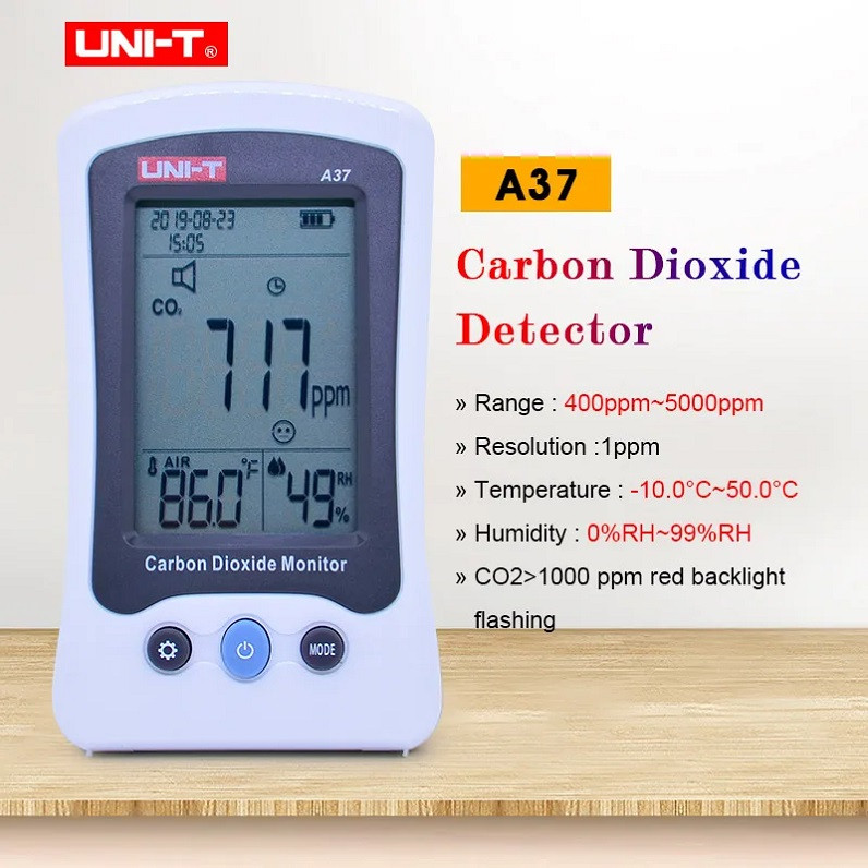 UNI-T A37 Газоанализатор CO2, влажности и температуры воздуха в помещении - фото 2 - id-p116637518