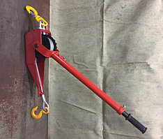 Лебедка рычажная ручная ЛР-1,6 с тросоукладчиком и центровиком тип Корыто ОРИГИНАЛ пр-во Россия