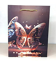 Пакет подарочный Бабочка 32х26х12 см