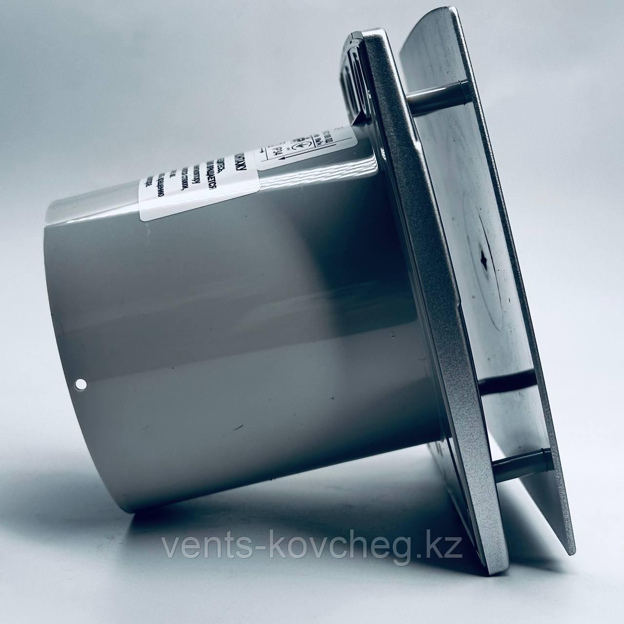 Вентилятор серебристый Вентс 100 ЛД Алюмат Шығарылатын желдеткіш күміс - фото 4 - id-p45605032