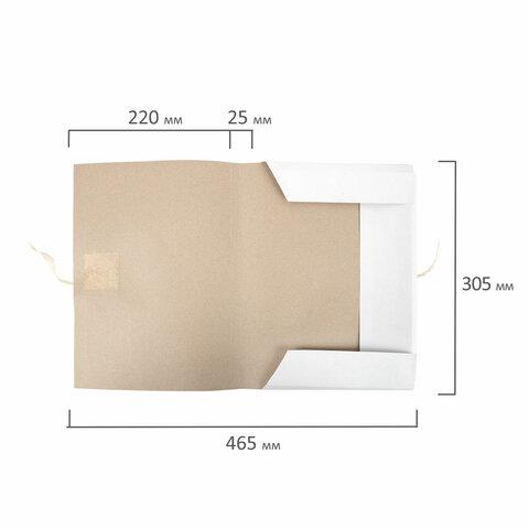 Папка для бумаг с завязками картонная STAFF, гарантированная плотность 220 г/м2, до 200 л. - фото 5 - id-p116645073