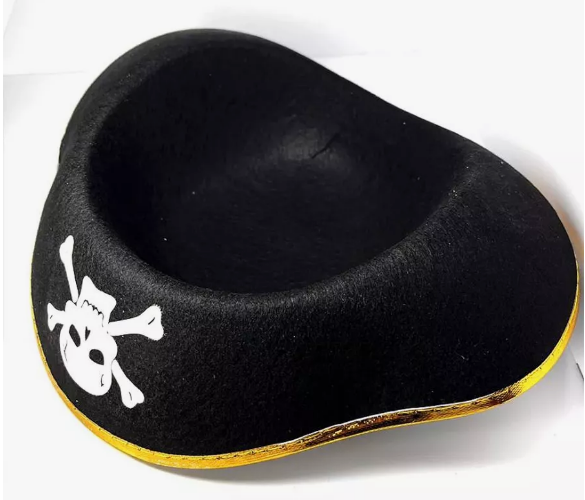 Шляпа Пирата с золотистой тесьмой (детская) - фото 4 - id-p39259364