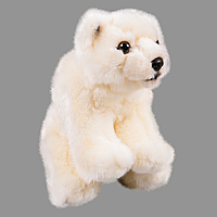 Leosco: Игрушка мягконабивная Медведь полярный 18см