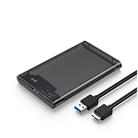 Корпус (кейс) для HDD / SSD 2.5" USB 3.0 прозрачный серый