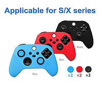 Чехол для геймпада XBOX ONE / Series (цвет - черный, красный, голубой)