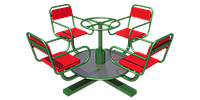 Детская карусель с 4 сиденьями
