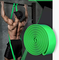 Жгут борцовский для тренировок 250 см зеленый (спортивная резина)