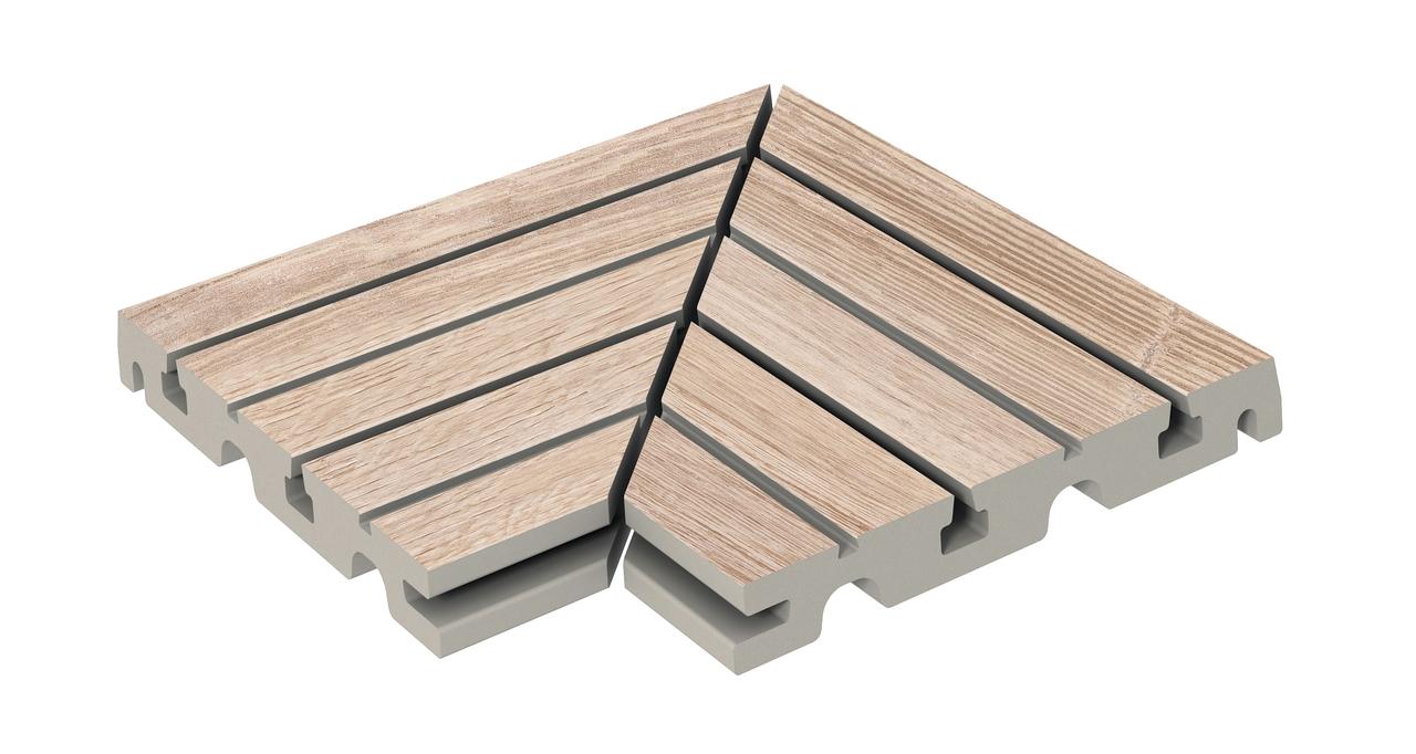 Решетка для бассейна WOOD LIZANA Haya 24,5x33 cm