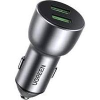 Автомобильное ЗУ Ugreen CD213 QC 3.0+QC 3.0 Dual USB-A 36W Fast Car Charger, 10144