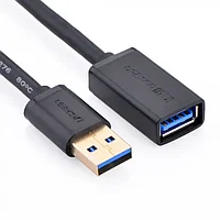 UGREEN US129 USB 3.0 Extension Male Cable 2m кабелі (қара), 10373