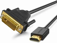 Кабель UGREEN HD106 HDMI to DVI Cable 3m (Black), 10136