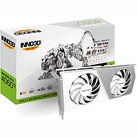 Видеокарта Inno3D GeForce RTX4060 Ti 8GB TWIN X2 OC WHITE 8G N406T2-08D6X-171153W