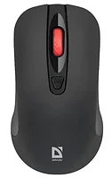 Мышь беспроводная Defender Nexus MS-195 бесшумная черный 52195