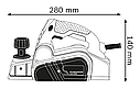 Электрорубанок Bosch GHO 6500 650 Вт, 16500 об/мин, глубина строгания 0-2,6 мм, ширина 82 мм, кейс, фото 6