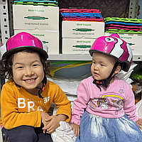 Детский защитный шлем для велосипеда, самоката, скейтборда, роликов, велошлем обхват головы 56-60 см, 5-12 лет