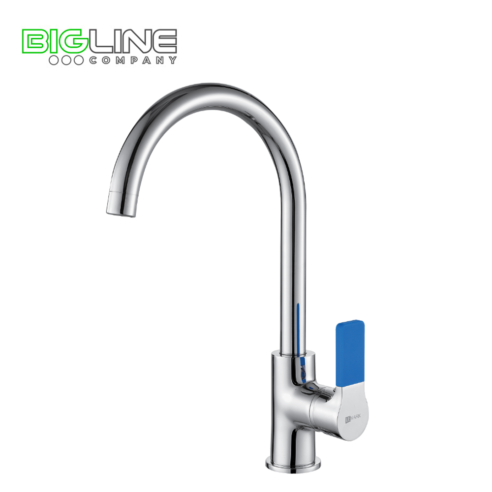 Смеситель LEMARK LM0605C Aura для кухни с высоким поворотным изливом, хром