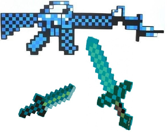Minecraft оружие - фото 1 - id-p114107591