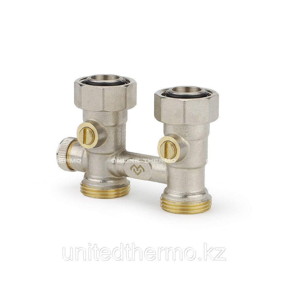 Узел нижнего подключения с байпасом, прямой 3/4"EKх3/4"EK, Varmega