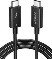 Кабель UGREEN US501 USB-C to USB-C Thunderbolt 4 Cable 0.8m (Black), 30389