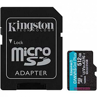 Жад картасы Kingston 512GB MicroSDXC Canvas Go Plus 170R A2 U3 V30 Card, адаптері бар, SDCG3/512GB