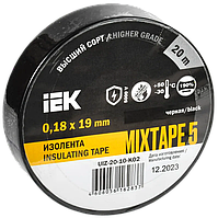 Изолента 0.18х19мм черная 20м MIXTAPE 5 IEK