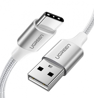 Кабель UGREEN US264 USB 2.0 C M/M ABS Cover 1.5m (White)