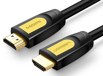 Кабель UGREEN HD101 HDMI Round Cable 1m (Yellow/Black)