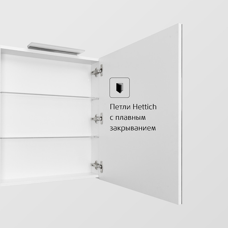 Зеркальный шкаф ROCA OLETA 500 правый, белый глянец - фото 4 - id-p115718973