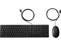 Клавиатура и мышь проводные HP 9SR36AA Wired 320MK