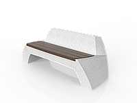 Скамейка JOTA ALATAU B100 (Алатау Б100) со спинкой из композитного мраморного камня