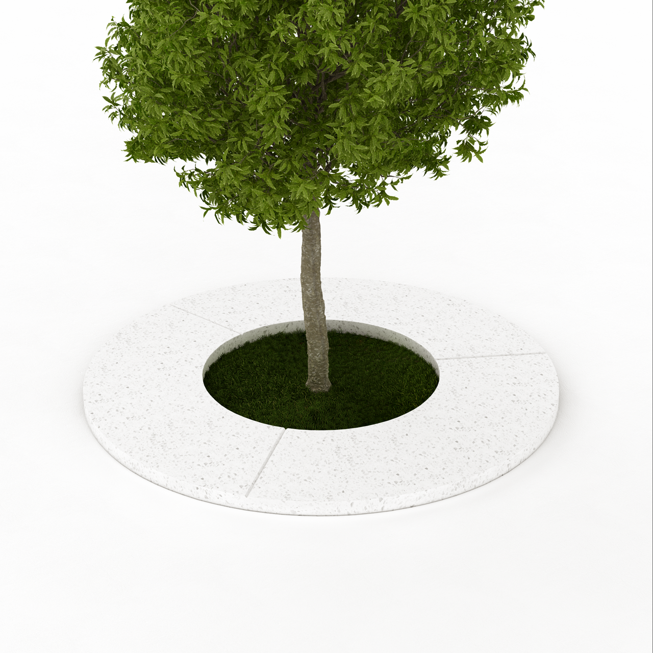 Приствольная решетка из композитного мраморного камня JOTA, модель SAQINA, фото 1