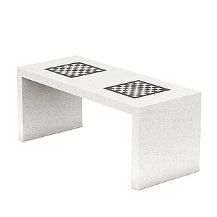 Шахматный стол из композитного мраморного камня JOTA, модель CHESS