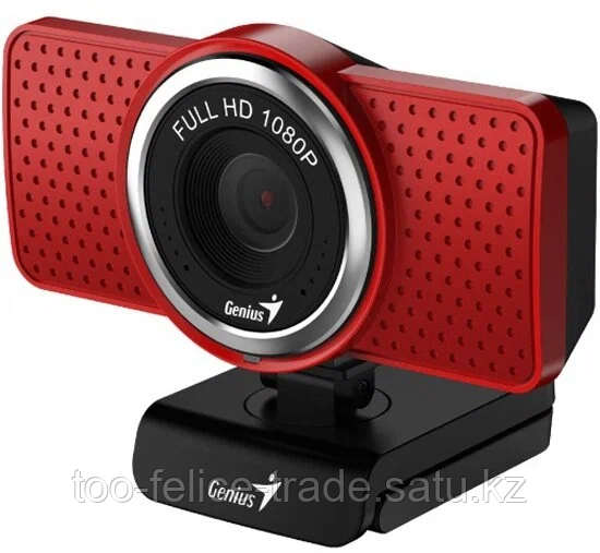 Камера Genius ECam 8000 Genius, Full HD 1080p, 30 кадров, 360°, MIC, красный 32200001407 - фото 1 - id-p116367958