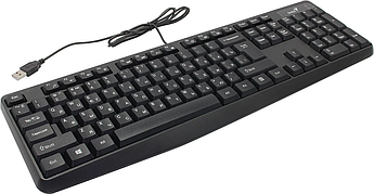 Клавиатура Genius KB-117, 104 кнопки, USB KZ Black, 31310016410