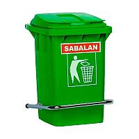 Бак мусорный 60л.Sabalan с педалью (Иран) зеленый