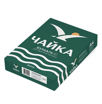 БУМАГА "Чайка", А4, 100мкр, 500 л, КЛАСС "С", фото 1