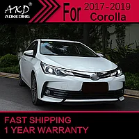 Передние фары на Corolla 2016-19 тюнинг LED