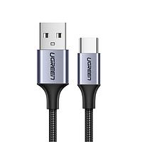 Кабель UGREEN US288 USB-A 2.0 to USB-C Cable Nickel Plating Aluminum Braid 0.5m (Black)