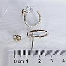 Серьги из серебра с фианитами  N898 , продевки, фото 3