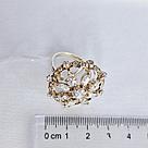 Серьги из серебра с фианитами Индия O115 вставка фианит вид круг, с английским замком, фото 3