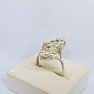 Серьги из серебра с фианитами Индия O50 , с английским замком, фото 2