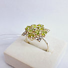 Серьги из серебра с фианитами Индия O934 , с английским замком, фото 2