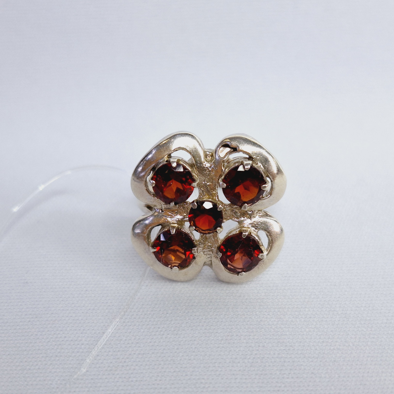 Серьги из серебра с фианитами Индия O289 , с английским замком, фото 1