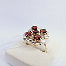 Серьги из серебра с фианитами Индия O289 , с английским замком, фото 2